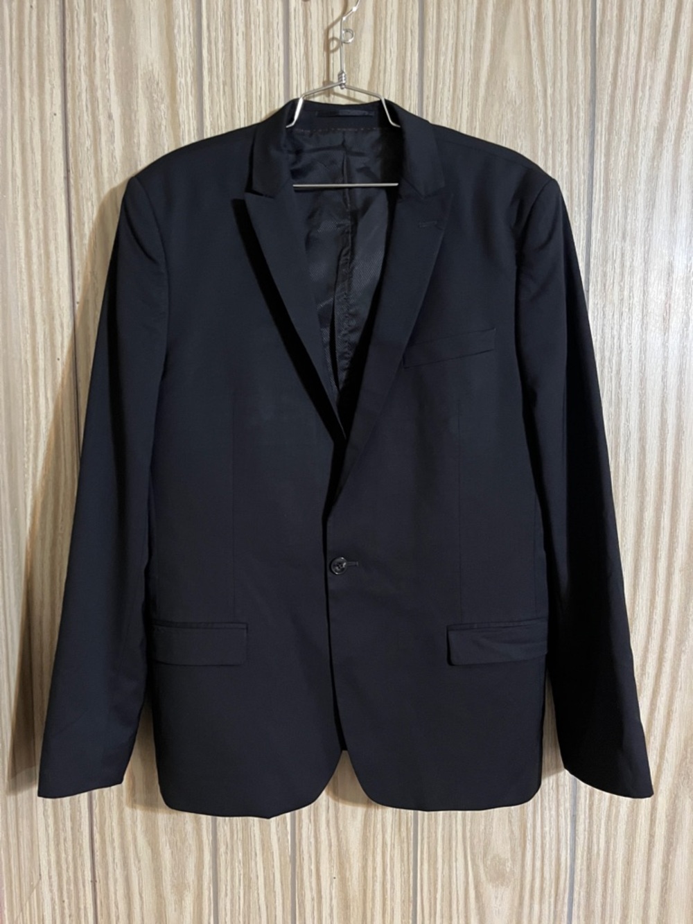 Le 31 Simons Black Tailored Suit Jacket Blazer Size 44REG